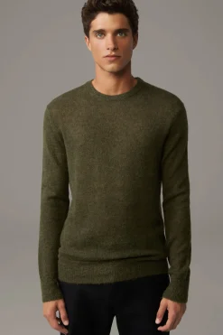 Strellson Strick-Alpaka-Mix Pullover Alpus, oliv