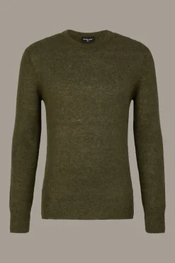 Strellson Strick-Alpaka-Mix Pullover Alpus, oliv