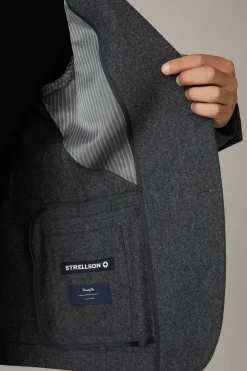 Strellson Anzüge-Anzug Acon-Luc, dunkelgrau meliert