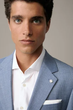 Strellson Anzüge-Anzug Caidan Melwin, blau gemustert