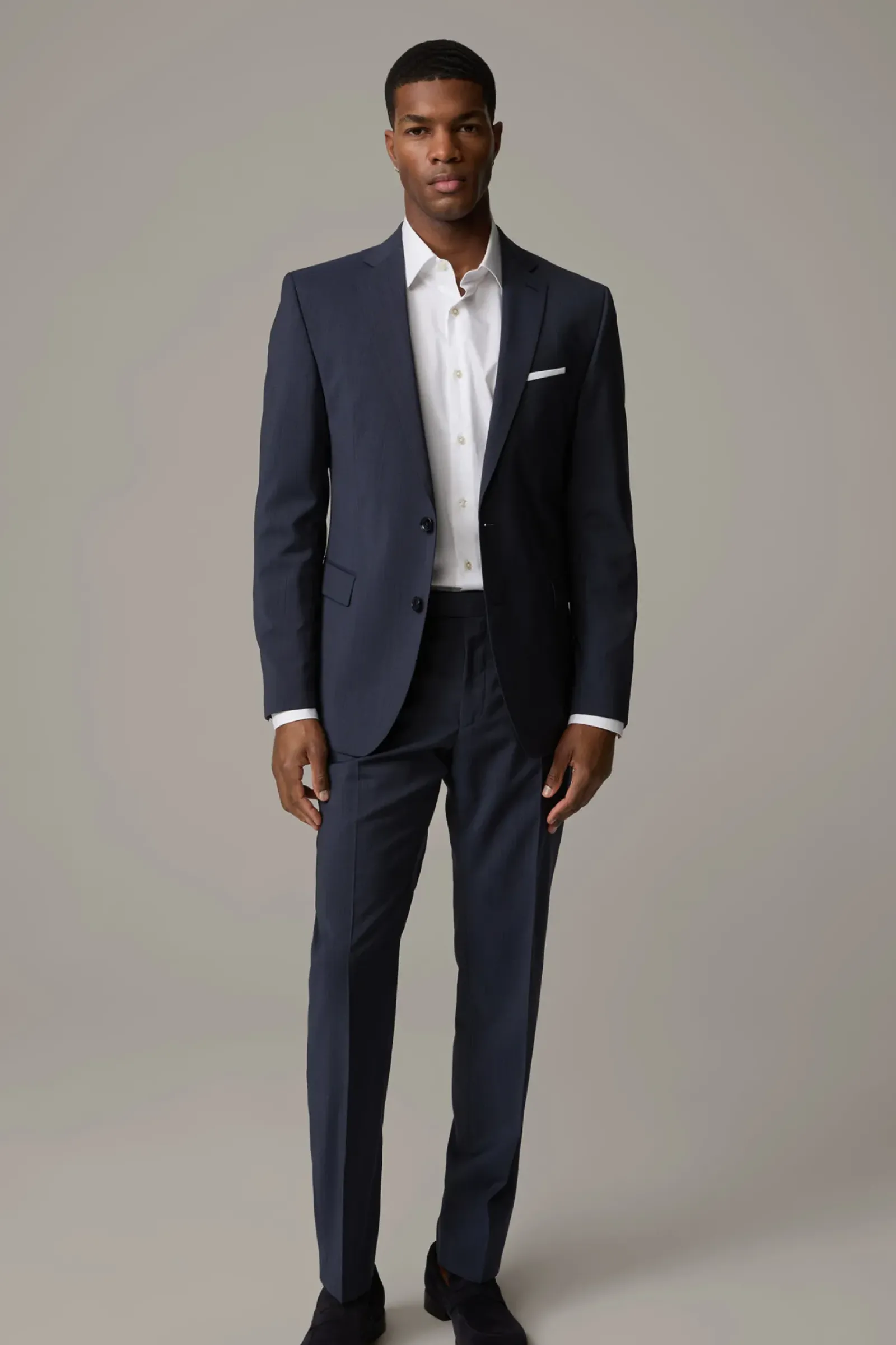 Strellson Anzüge-Anzug Rick-Jans, dunkelblau gemustert