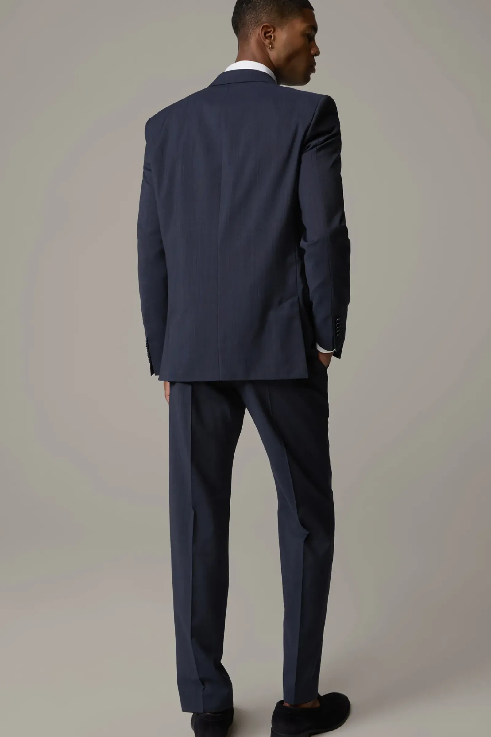 Strellson Anzüge-Anzug Rick-Jans, dunkelblau gemustert