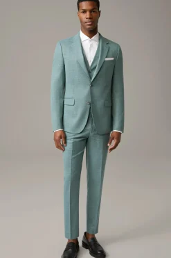 Strellson Hosen-Anzughose Kynd, grün meliert