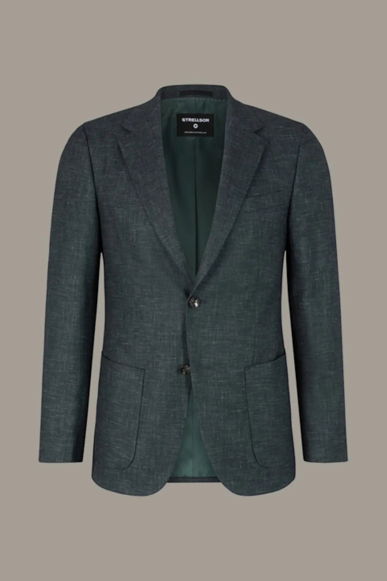 Strellson Baukastenanzüge|Anzüge-Baukasten-Anzug Arndt-Kynd, oliv-blau meliert