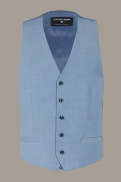 Strellson Baukastenanzüge|Anzüge-Baukasten-Anzug Caleb-Madden, hellblau meliert