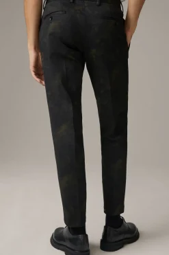 Strellson Hosen-Baukasten-Anzughose Kynd, grün gemustert