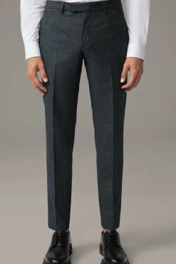 Strellson Hosen-Baukasten-Anzughose Kynd, oliv-blau meliert