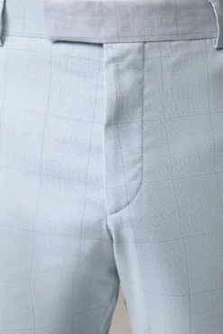 Strellson Hosen-Baukasten-Anzughose Madden, pastellblau gemustert