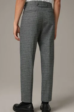 Strellson Hosen-Baukasten-Bundfaltenhose Lois, grau meliert