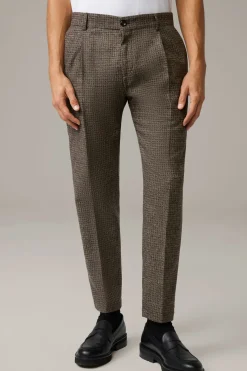 Strellson Hosen-Baukasten-Bundfaltenhose Lois, kariert