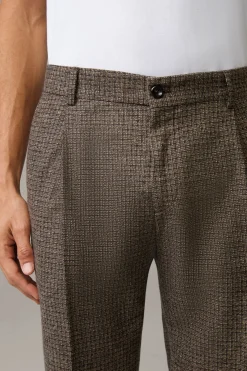 Strellson Hosen-Baukasten-Bundfaltenhose Lois, kariert