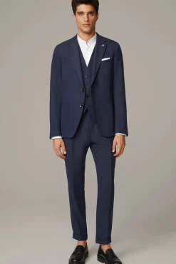 Strellson Hosen-Baukasten-Hose Luis, dunkelblau meliert