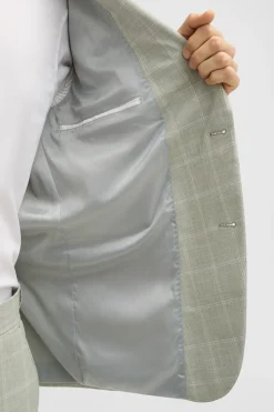 Strellson Sakkos-Baukasten-Sakko Aidan, hellgr&uuml;n kariert