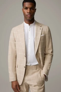 Strellson Sakkos-Baukasten-Sakko Alzer, beige kariert