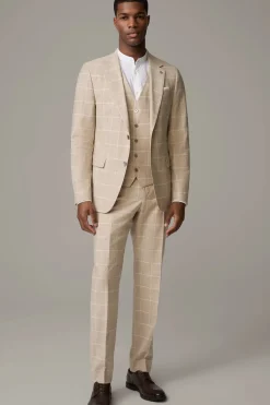 Strellson Sakkos-Baukasten-Sakko Alzer, beige kariert