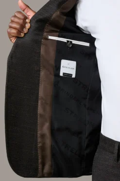 Strellson Sakkos-Baukasten-Sakko Arndt, dunkelbraun meliert