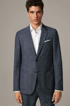 Strellson Sakkos-Baukasten-Sakko Arndt, dunkelblau meliert