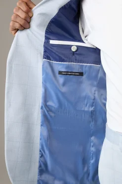 Strellson Sakkos-Baukasten-Sakko Caidan, pastellblau gemustert