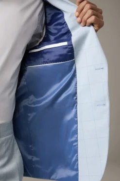 Strellson Sakkos-Baukasten-Sakko Caidan, pastellblau gemustert