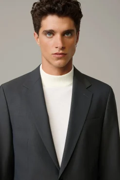 Strellson Sakkos-Baukasten-Schurwoll-Sakko Caidan, anthrazit