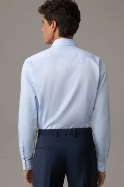 Strellson Hemden-Baumwoll-Hemd Stan, blau