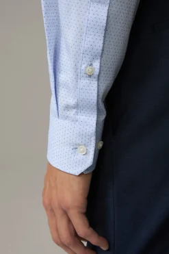 Strellson Hemden-Baumwoll-Hemd Stan, blau