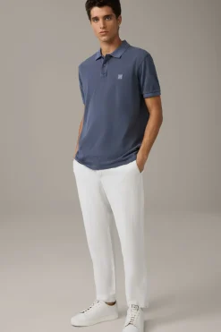 Strellson Poloshirts-Baumwoll-Poloshirt Phillip, blaugrau