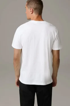 Strellson Tshirts & Sweats-Baumwoll-T-Shirt Clark, wei&szlig;