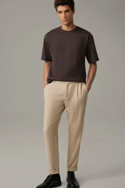 Strellson Tshirts & Sweats-Baumwoll-T-Shirt Geza, braun