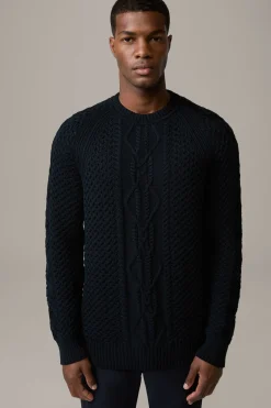 Strellson Strick-Bio-Baumwoll-Pullover Adrian, navy