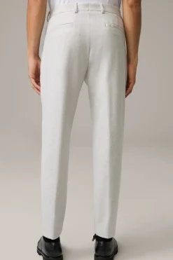 Strellson Hosen-Bundfaltenhose Lois, offwhite meliert