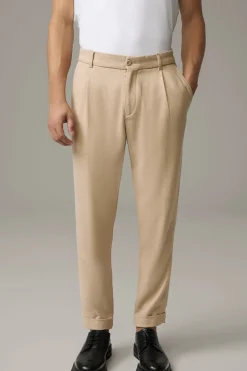 Strellson Hosen-Bundfaltenhose Louis, meliert