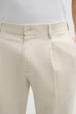 Strellson Hosen-Bundfaltenhose Louis, beige