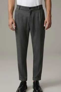 Strellson Hosen-Bundfaltenhose Louis, meliert