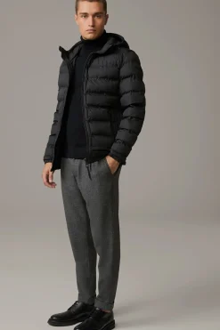 Strellson Hosen-Bundfaltenhose Louis, meliert