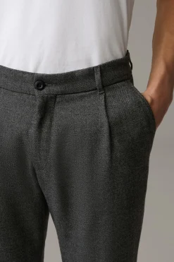 Strellson Hosen-Bundfaltenhose Louis, meliert