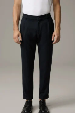 Strellson Hosen-Bundfaltenhose Louis, meliert