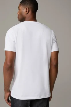 Strellson Unterwäsche|Tshirts & Sweats-Cotton Stretch T-Shirt 2er Pack, wei&szlig;