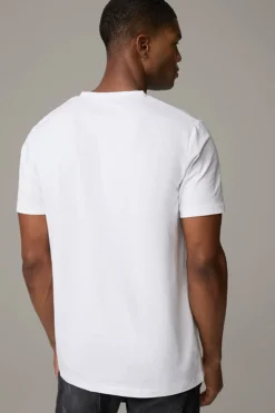 Strellson Unterwäsche|Tshirts & Sweats-Cotton Stretch T-Shirt 2er Pack, wei&szlig;