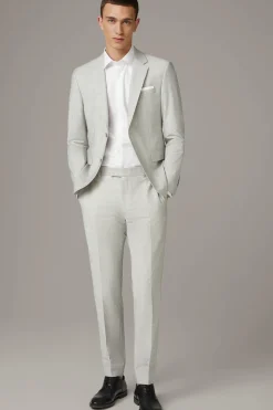 Strellson Anzüge-Flex Cross Anzug Aidan-Max, hellgrau gemustert