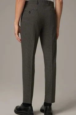 Strellson Hosen-Flex Cross Baukasten-Anzughose Kynd, dunkelbraun-schwarz gemustert