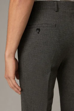 Strellson Hosen-Flex Cross Baukasten-Anzughose Kynd, dunkelbraun-schwarz gemustert