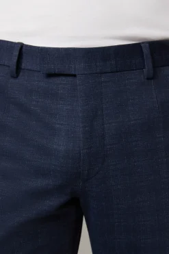 Strellson Hosen-Flex Cross Baukasten-Anzughose Kynd, dunkelblau kariert