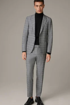 Strellson Hosen-Flex Cross Baukasten-Anzughose Kynd, grau kariert