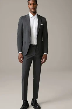 Strellson Hosen-Flex Cross Baukasten-Hose Kynd, dunkelgrau meliert