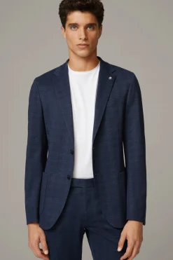 Strellson Sakkos-Flex Cross Baukasten-Sakko Arndt, dunkelblau kariert