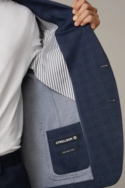 Strellson Sakkos-Flex Cross Baukasten-Sakko Arndt, dunkelblau kariert