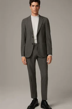 Strellson Sakkos-Flex Cross Baukasten-Sakko Arndt, dunkelbraun-schwarz gemustert