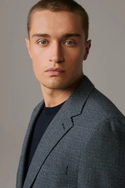 Strellson Sakkos-Flex Cross Baukasten-Sakko Arndt, dunkelblau kariert