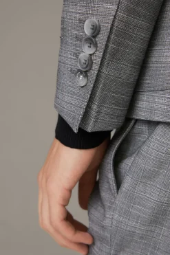 Strellson Sakkos-Flex Cross Baukasten-Sakko Arndt, grau kariert